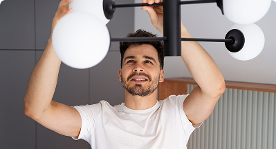 Монтаж светильников и осветительных систем